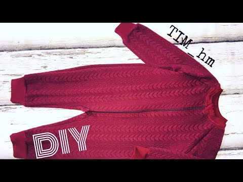 Видео: Как сшить трикотажный комбинезон. Флисовая поддева |TIM_hm|