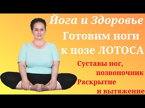 Видео: Как подготовить ноги к позе Лотоса. Баддха Конасана. Йога для начинающих