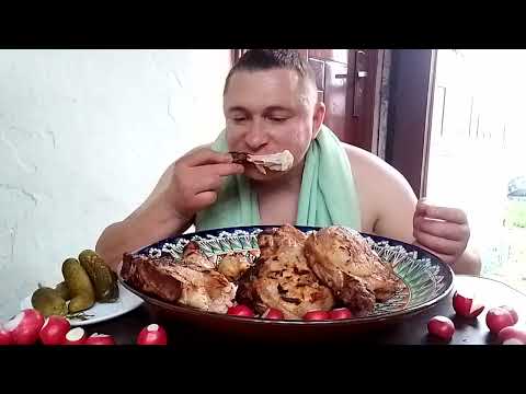 Видео: мукбанг/обжор/жареное мясо/mukbang/devoured/