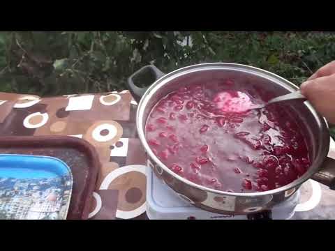 Видео: Кизиловая пастила с орехами.  Ч.1.