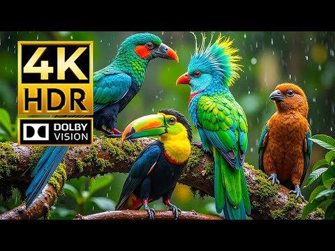 Видео: Откройте для себя диких птиц в формате 4K—захватывающие моменты из жизни животных под успокаивающую
