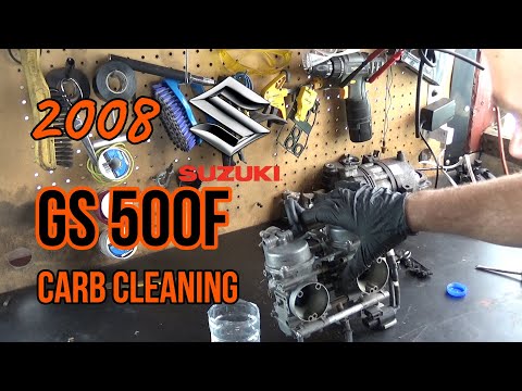 Видео: Suzuki gs500f Очистка карбюратора