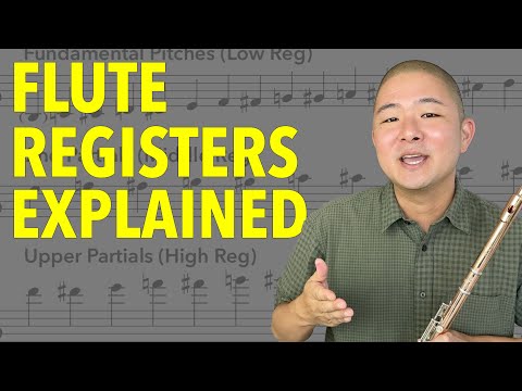 Видео: Объяснение регистров флейты (как с легкостью играть низкие, средние и высокие ноты)