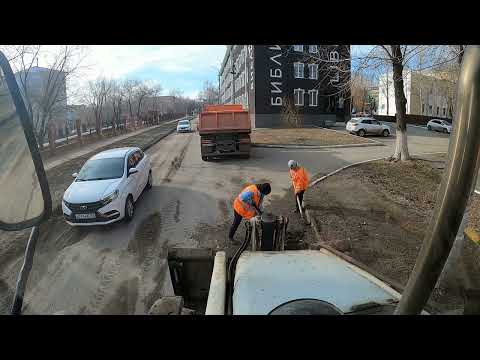 Видео: Прибордюрка продолжается.Убрали еще один участок.