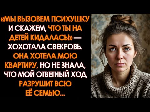 Видео: «Мы вызовем психушку и скажем, что ты на детей кидалась!» — смеялась свекровь, когда я отказалась...