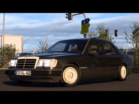 Видео: Обзор мода: MERCEDES-BENZ W124 300D для Euro Truck Simulator 2 (v1.49.x)
