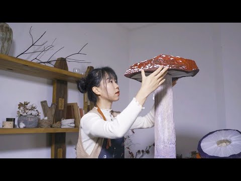 Видео: Как сделать сказочный грибной дом с отходами Cardboards？