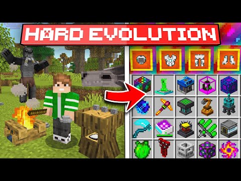 Видео: ХАРДКОРНАЯ ЭВОЛЮЦИЯ В МАЙНКРАФТ! САМОЕ НАЧАЛО НА СЕРВЕРЕ HARD EVOLUTION MCSKILL - ВЫЖИВАНИЕ С МОДАМИ