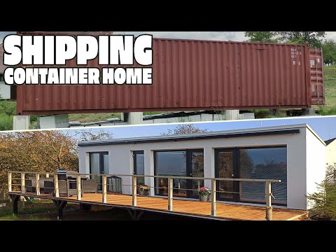 Видео: ЗАМЕДЛЕННАЯ ЗАДЕРЖКА - Мини-дом из морских контейнеров, построенный за 15 минут