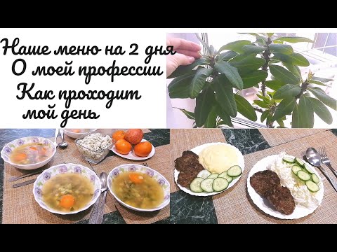 Видео: Наше простое и вкусное меню на 2 дня, расскажу о моей профессии, покажу, как проходит мой день