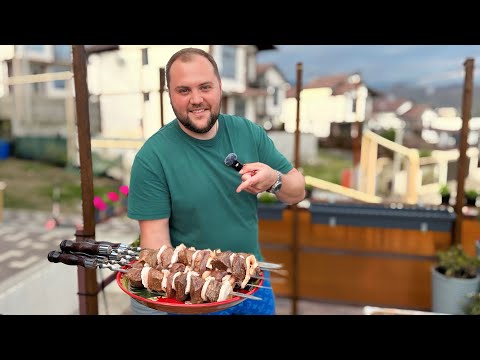 Видео: ШАШЛЫК ИЗ ГОВЯЖЕЙ ПЕЧЕНИ НА МАНГАЛЕ / LIVER SHISH KEBAB ON THE GRILL