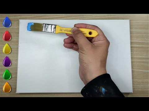 Видео: Вам определенно захочется прогуляться по этому пути - Живопись акрилом для начинающих