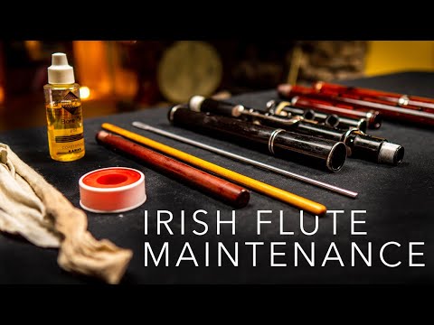 Видео: Уход за ирландской (деревянной) флейтой: смазка и уход