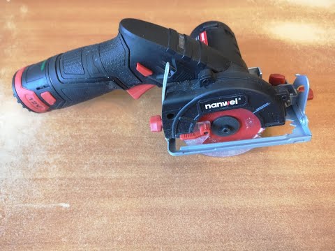 Видео: Мини дисковая пила Nanwei 12v