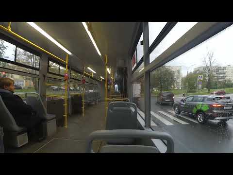 Видео: Трамвай "0537 по 57 от Академической до Тихорецкого" СПб 13-***: ЛМ-99АВН 0537 по №57 (30.09.23)