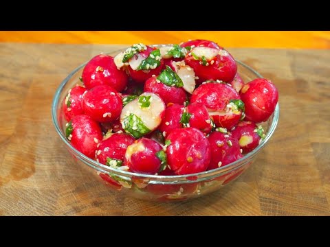 Видео: Битая Редиска – Идеальная закуска к шашлыку или мясу на гриле