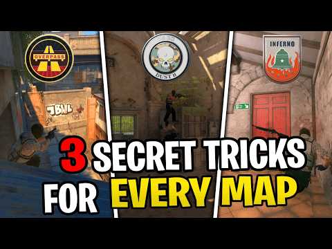 Видео: 3 СЕКРЕТНЫХ трюка для КАЖДОЙ КАРТЫ в CS2