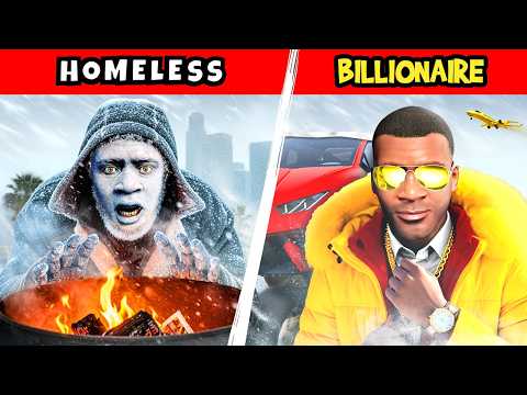 Видео: GTA 5 - Из БЕЗДОМНОГО в МИЛЛИАРДЕРА во время МЕТЕЛЬНОЙ БУРИ!
