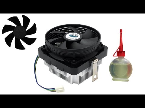 Видео: как смазать неразборный кулер