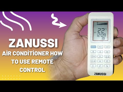 Видео: Кондиционер ZANUSSI как пользоваться пультом дистанционного управления