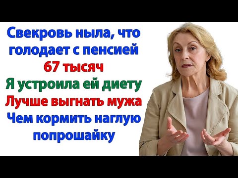 Видео: Свекровь голодает на пенсию в 67 тысяч_ Отлично! Наконец-то сядет на гречку!