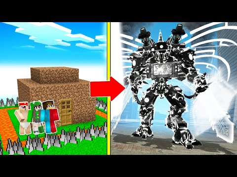 Видео: 🇺🇦 ТРИ ТИТАН НАПАВ НА ЗАХИЩЕНИЙ БУДИНОК НУБА ПРО І ДІВЧИНИ В МАЙНКРАФТ! TRI TITAN MINECRAFT