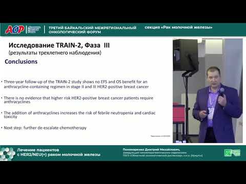 Видео: Пономаренко Д. М.  Лечение пациентов с HER2NEU(+) раком молочной железы