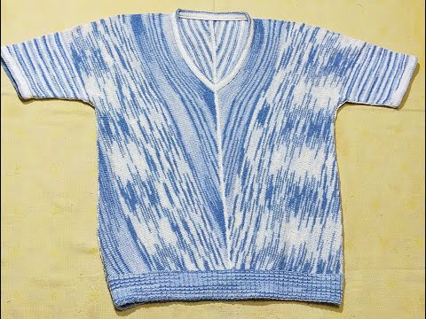 Видео: 2. Вязание футболки "кимоно" из секционки (2 часть "рождения" футболки)