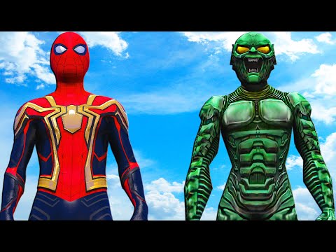 Видео: Зеленый Гоблин VS Человек-паук Домой нет - интегрированный костюм