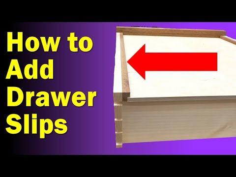 Видео: Как сделать ящики для изысканной мебели с помощью накладок