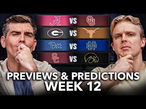 Видео: ПРОГНОЗЫ 12-й недели студенческого футбола с Джей Ди Пикеллом из On3 | Алабама против Оклахомы, Д...