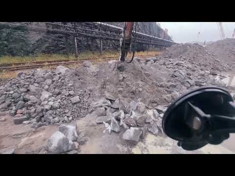 Видео: гидромолот , работа на гидромолоте