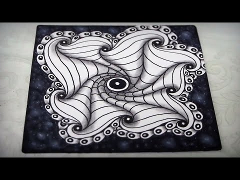 Видео: АБСТРАКТНАЯ ИЛЛЮЗИЯ | Медитативное рисование Zen-art