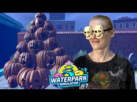 Видео: ПРАЗДНУЕМ ХЭЛЛОУИН В АКВАПАРКЕ 🎃 Waterpark Simulator #7