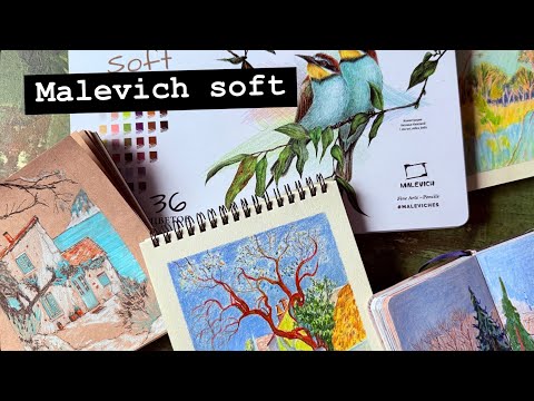 Видео: Мягкие карандаши от Малевич Graf’Art color soft! На что же они похожи?