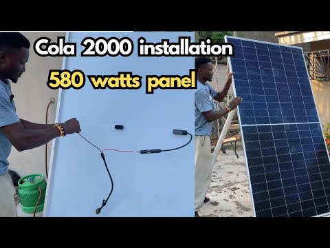 Видео: Установка Cola Solar 2000 на солнечную панель мощностью 580 Вт — руководство для самостоятельной ...