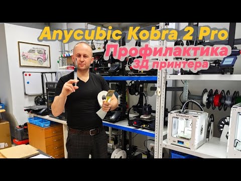 Видео: Обслуживание 3д принтера Anycubic Kobra 2 Pro