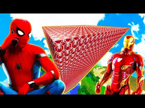 Видео: ЧЕЛОВЕК ПАУК БЛОК БИТВА СУПЕРГЕРОИ ЛАКИ БЛОКИ ВОЛОДЯ И ЖЕЛЕЗНЫЙ ЧЕЛОВЕК В МАЙНКРАФТ