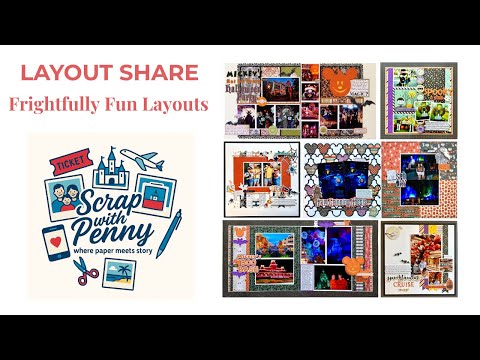 Видео: Макет Поделиться 13 | Жутковатые истории | Страницы альбома для вырезок на Хэллоуин