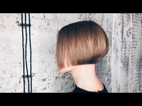 Видео: градуированный боб. женская стрижка