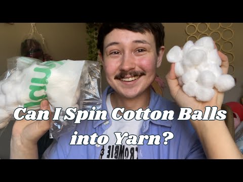Видео: Пряжа для прядения хлопковых шариков (мини-эпизод «Тестовые вращения»)