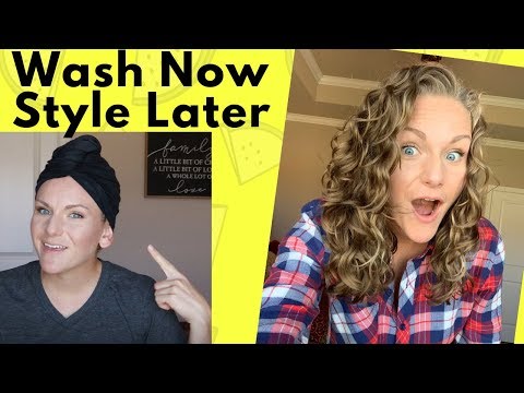 Видео: Мойте сейчас, укладывайте позже (лайфхак для волнистых вьющихся волос)