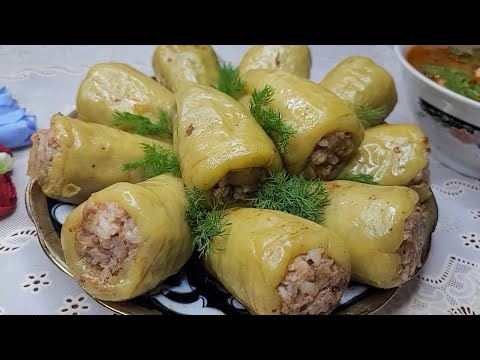 Видео: Bulg`or qalampiridan sho`rvali do`lma tayyorlash/ Самая вкусная долма