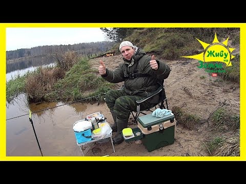 Видео: Донки и фидер в Ноябре. Оснастка под пенопласт и сало. Отдых отличный! Рыба клюет молодая :)