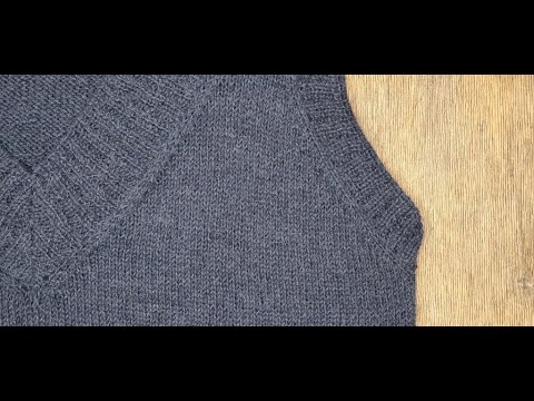 Видео: Жилет спицами. 2-я часть.