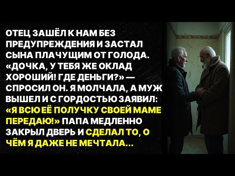 Видео: Муж отдал МОЮ ЗАРПЛАТУ свекрови. Отец узнал — и тогда...