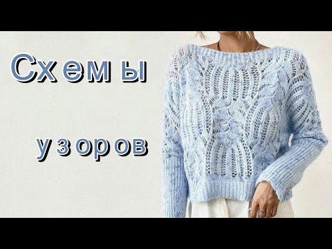 Видео: Стильные идеи для вязания. Схемы узоров.