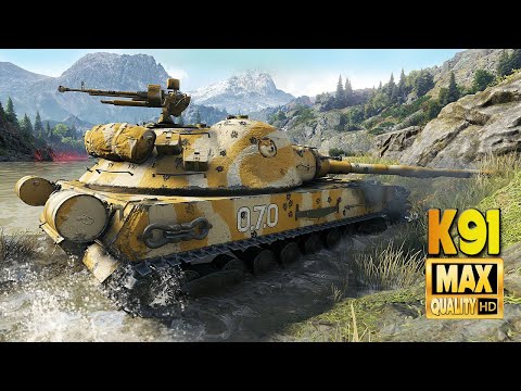 Видео: К-91: Интересное расположение на карте Горный перевал - World of Tanks Мир танков