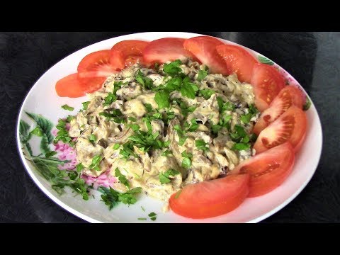 Видео: Как вкусно приготовить  вешенки в сметане. Грибы вешенки рецепт.