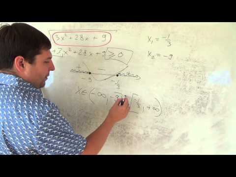 Видео: Алгебра 9 класс. 26 сентября. неравенства, область определения #2